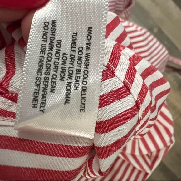 Cutter & Buck Red Striped men’s short sleeved Casual button up Shirt 2XL EUC - Picture 8 of 9